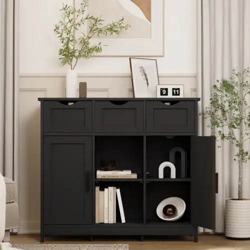 Astor Black Accent Cabinet