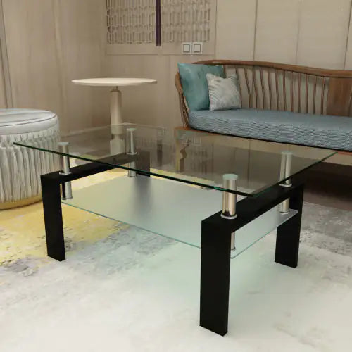 Eclipse Black Glass Coffee Table