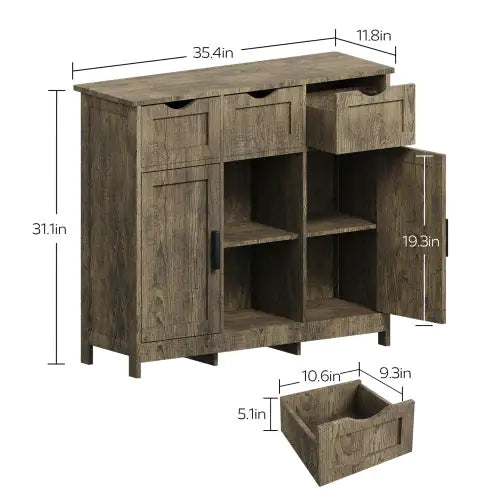 Avalon Gray Accent Cabinet