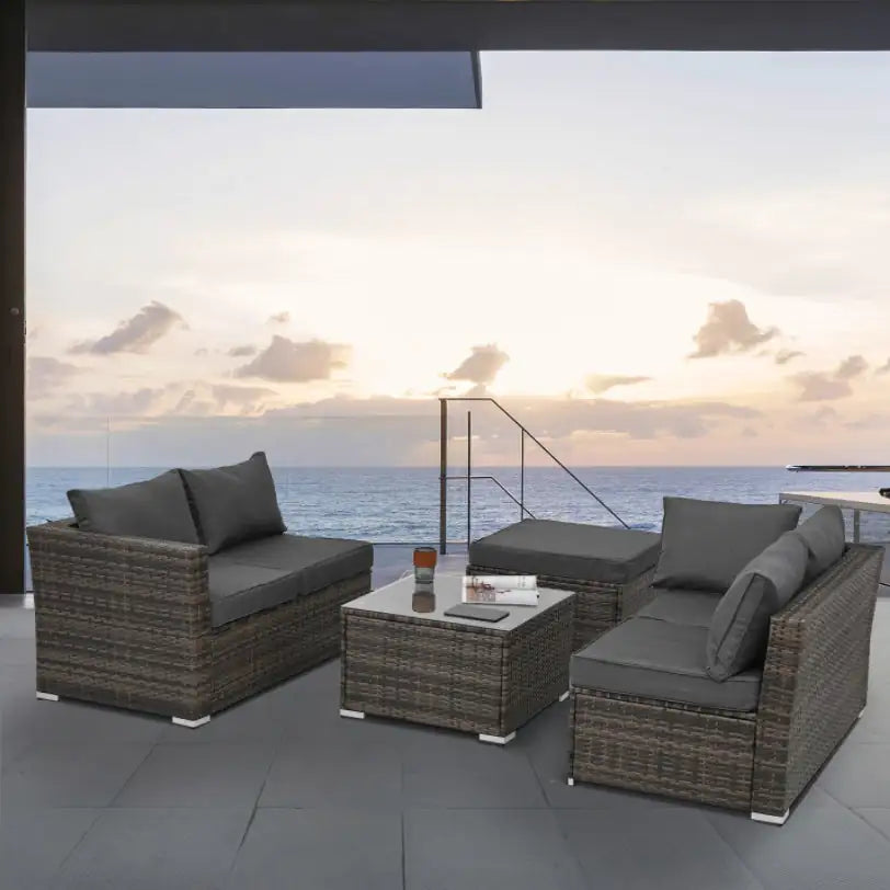 BreezyLounge 4-Piece Patio Set