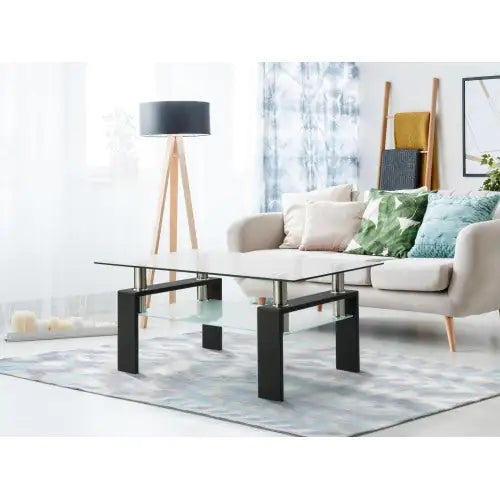 Eclipse Black Glass Coffee Table