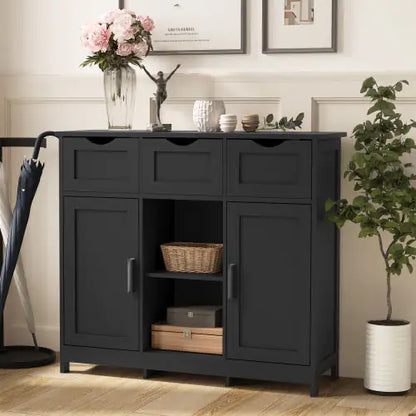 Astor Black Accent Cabinet