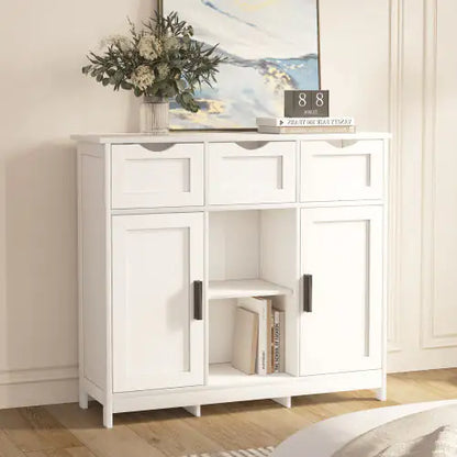 Brielle White Accent Cabinet