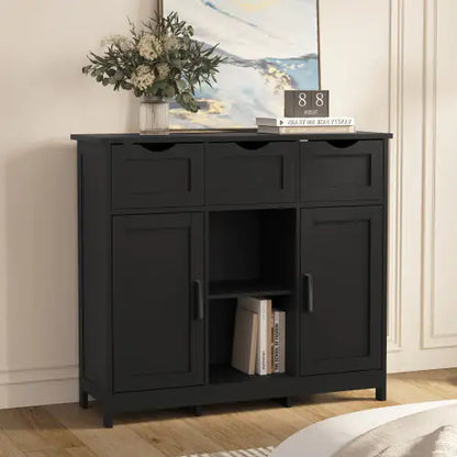 Astor Black Accent Cabinet