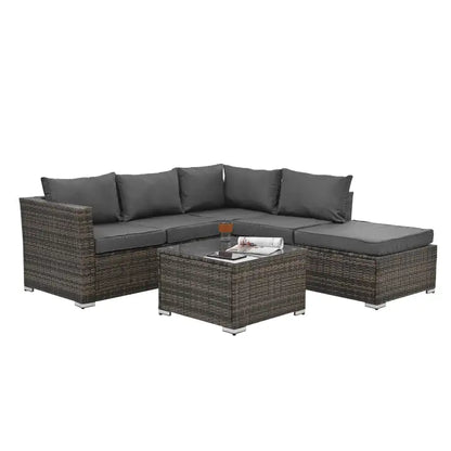 BreezyLounge 4-Piece Patio Set