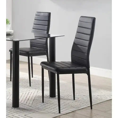 Orion Black Metal Side Chairs (Set of 2)