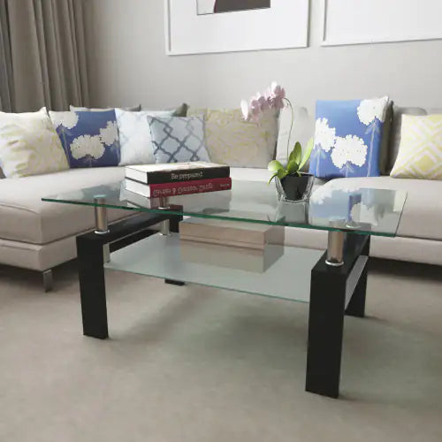 Eclipse Black Glass Coffee Table