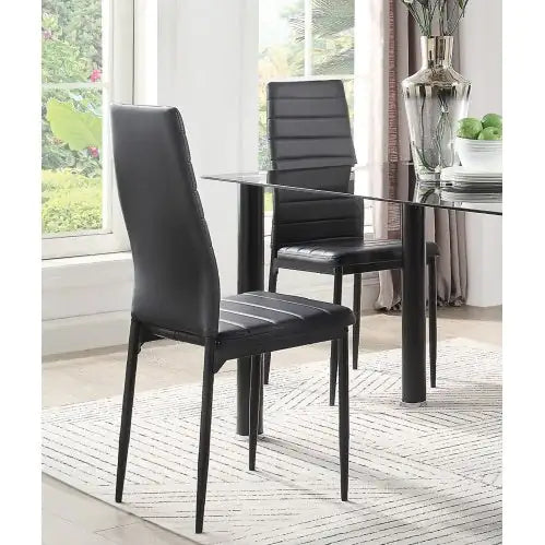 Orion Black Metal Side Chairs (Set of 2)