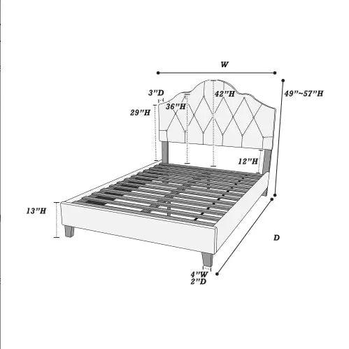 Westin Light Brown Queen Bed