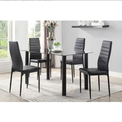 Orion Black Metal Side Chairs (Set of 2)