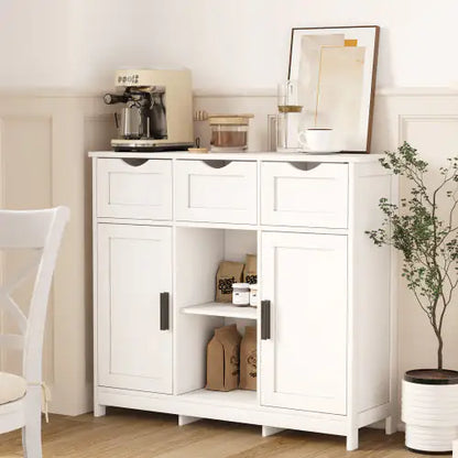 Brielle White Accent Cabinet